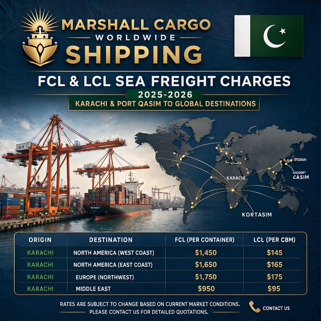 marshall cargo shipping rates 2026